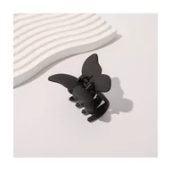 Ozdoby do włosów - Spinka do włosów klamra motylek czarny XL 8 cm SP180 - miniaturka - grafika 1