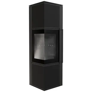 Piec wolnostojący koza Tora M 8 kW Ø 150, czarny termotec, w spieku Collection Nero Assoluto z domykaniem - Piece wolnostojące - miniaturka - grafika 1
