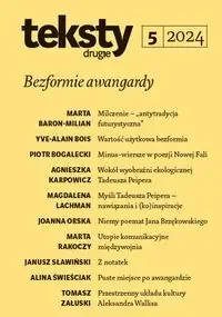Teksty Drugie 5/2024 - Marta Bukowiecka, Magdalena Lachman, Alina Świeściak i in. - Technika - miniaturka - grafika 1