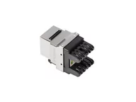 Gniazdka elektryczne - KeyStone LANBERG LANBERG Moduł gniazdo RJ45 LSA FTP kat.5e 180 stopni do puszki montażowej - miniaturka - grafika 1