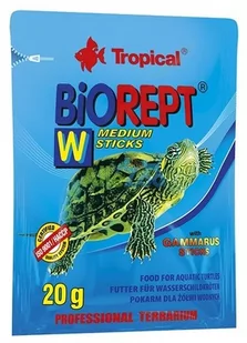 Tropical Biorept W pokarm dla żółwi wodnych 20g - Pokarm dla płazów i gadów - miniaturka - grafika 1