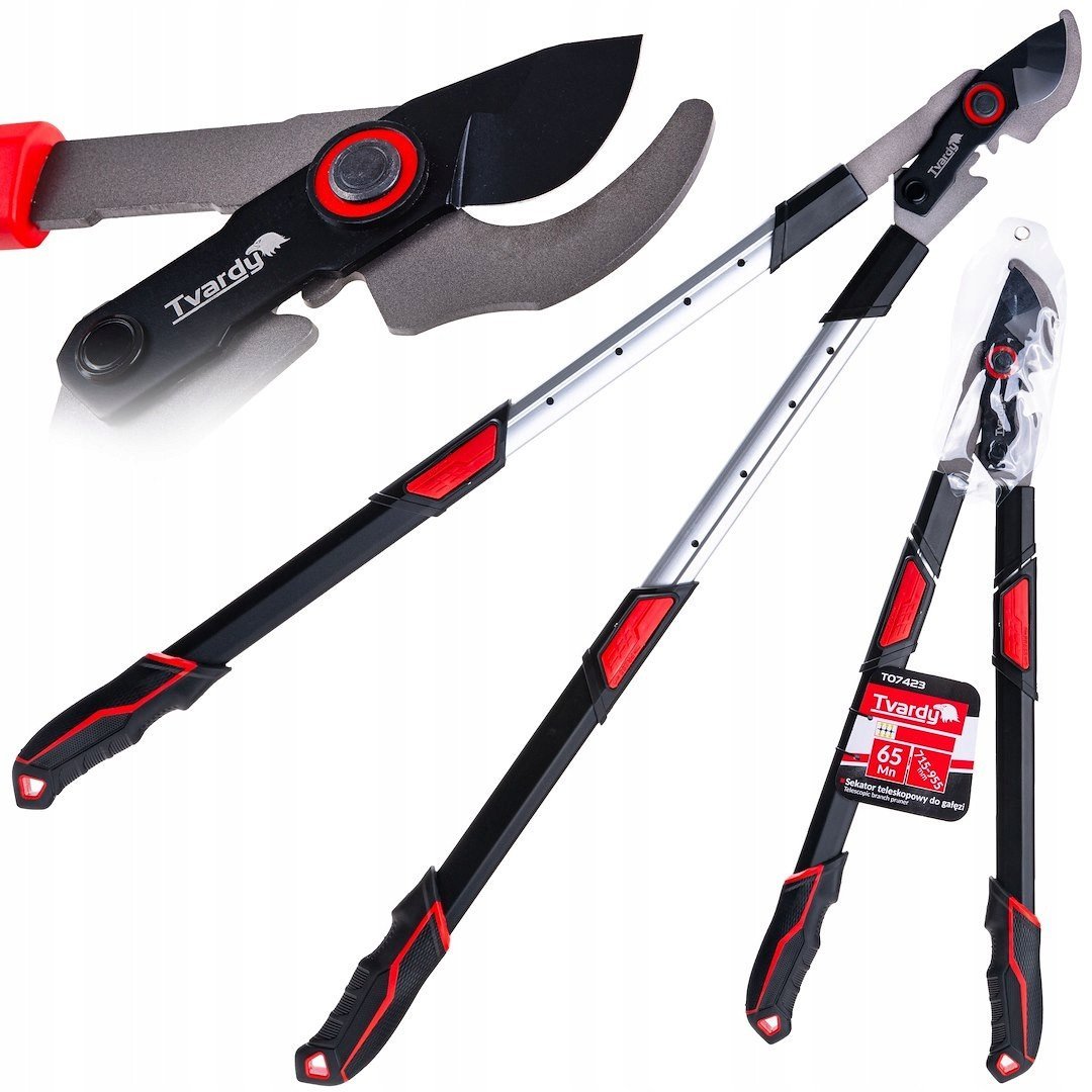 Sekator teleskopowy do gałęzi z ostrzem mijającym 715-955mm 65Mn PTFE 6/12