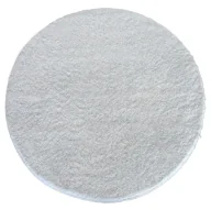 Dywany - Biały okrągły dywan typu shaggy D1-M67 - miniaturka - grafika 1