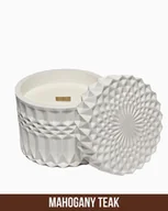 Świece - Świeca Zapachowa - Srebrna Ostoja - 220 ml - Zapach Mahogany & Teakwood - miniaturka - grafika 1