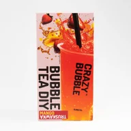 Herbata - Zestaw bubble tea DIY CrazyBubble MANGO-TRUSKAWKA popping kulki syrop sok - miniaturka - grafika 1