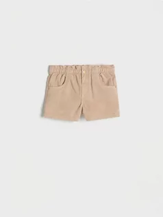 Spodnie i spodenki dla dziewczynek - Reserved - Jeansowe szorty - beżowy - grafika 1