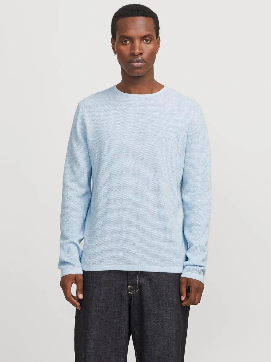 maglie uomo jack and jones 12268279 george chambray blue