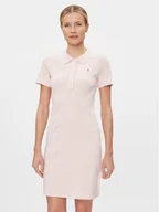 Sukienki - Tommy Hilfiger Sukienka codzienna 1985 WW0WW37853 Różowy Slim Fit - miniaturka - grafika 1