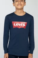 Bluzki dla chłopców - Levi's Longsleeve dziecięcy kolor granatowy z nadrukiem - miniaturka - grafika 1