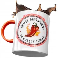 Kubki - Kubek Pomarańczowy Dla Bratanka Idealny Na Prezent z Nadrukiem ze Zdjęciem + Opakowanie na prezent (wzór 02) - miniaturka - grafika 1