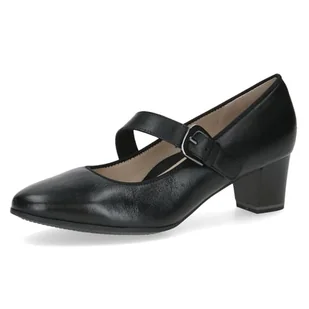 Caprice Damskie czółenka 9-22307-45, czarne nappa, 38,5 EU, Czarna papka, 38.5 EU - Czółenka - miniaturka - grafika 1