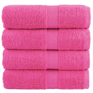 vidaXL Ręczniczki premium SOLUND, 4 szt., różowe, 30x30 cm, 600 g/cm² - Ręczniki - miniaturka - grafika 1