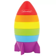 Sortery dla dzieci - INFANTINO Wieża do układania - Rakieta 315281 - miniaturka - grafika 1