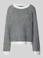 Swetry damskie - Sweter z dzianiny o kroju regular fit z dodatkiem wełny model ‘OLENA’ - miniaturka - grafika 1