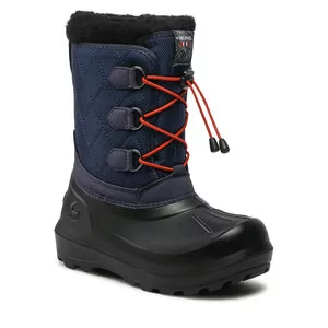Buty dla dziewczynek - Śniegowce Viking - Istind 5-27200-510 Navy/Red - grafika 1