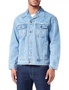 Wrangler Męska kurtka Anti Fit, Azure Blue, L - Kurtki męskie - miniaturka - grafika 1