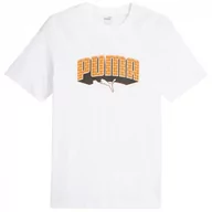 Koszulki męskie - Koszulka męska Puma Graphics Hip Hop Tee biała 677189 02 - miniaturka - grafika 1