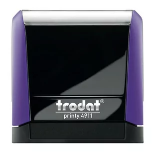 Pieczątka automat TRODAT 4911 fioletowa - poduszka czarna 38X14mm - Pieczątki - miniaturka - grafika 1