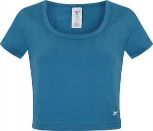 REEBOK - KOSZULKA DAMSKA CL WDE JERSEY TOP IC0120 Niebieska - Koszulki i topy damskie - miniaturka - grafika 1