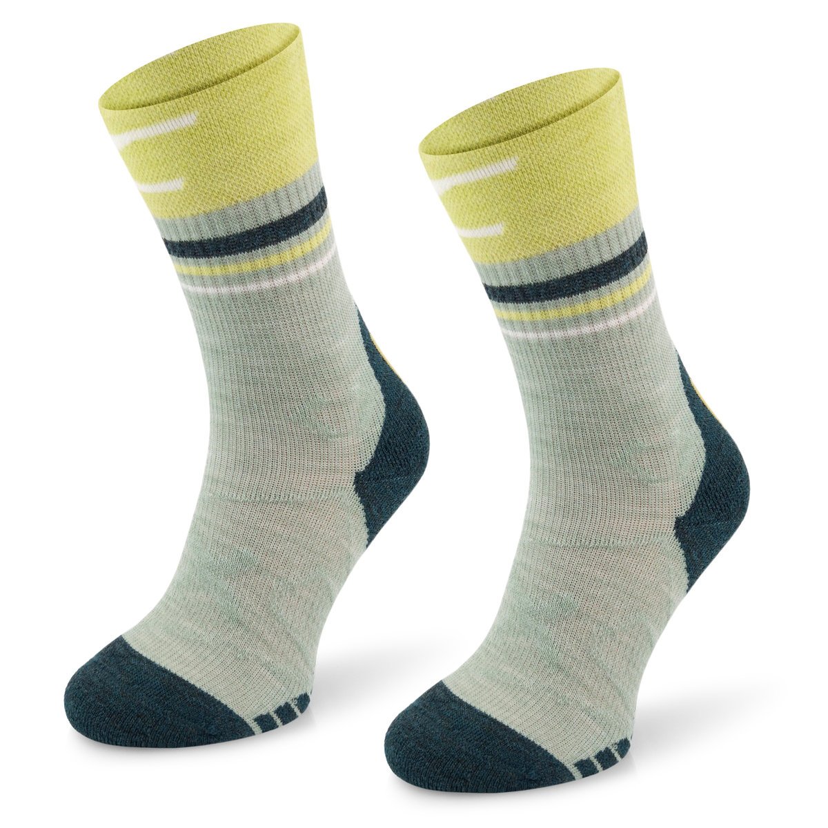 Comodo skarpety trekkingowe 50% wełna merino, szybkoschnące i antybakteryjne, na wiosnę lato jesień, oliwkowe rozmiar 35-38 damskie