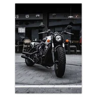 Dekoracje sali - Baner 100x135 Motocykl Indian Klasyk - miniaturka - grafika 1