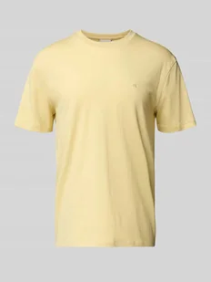 T-shirt z wyhaftowanym logo model ‘SUPIMA’ - Koszulki męskie - miniaturka - grafika 1