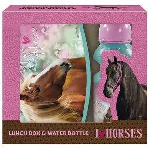 Derform Zest Sniadaniowy Bidon Pudelko Konie 19 Wb - Lunch boxy - miniaturka - grafika 1