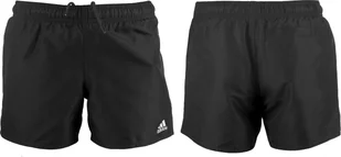 Spodenki szorty kąpielowe dla dzieci adidas Classic Badge Of Sports Shorts czarne GQ1063-164cm - Kąpielówki męskie - miniaturka - grafika 1