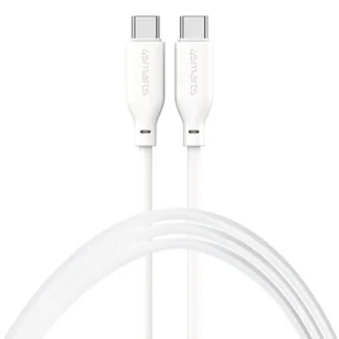 Kabel USB Typ C - USB Typ C 4SMARTS High Flex 60W 1.5 m Biały - Kable USB - miniaturka - grafika 1