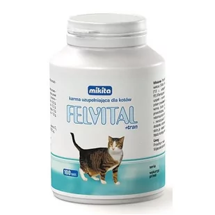 Mikita Felvital + Tran 100 Tabletek - Suplementy i witaminy dla kotów - miniaturka - grafika 1