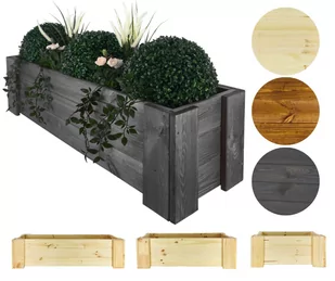 Drewniana skrzynia balkonowa donica ogrodowa zielnik osłonka30x100x30cm EKO / Wamar-Sosenka - Donice - miniaturka - grafika 1