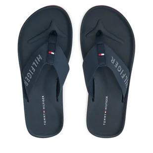 Japonki Tommy Hilfiger Comfort Hilfiger Beach Sandal FM0FM05341 Granatowy - Klapki i japonki męskie - miniaturka - grafika 1