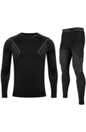 Bielizna sportowa męska - Komplet bielizny termoaktywnej męskiej Alpinus Active Base Layer Set GT43257 czarno-szary - miniaturka - grafika 1