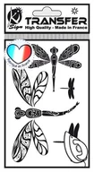 Pasmanteria - Naprasowanka mini Czarna Ważki, arkusz - miniaturka - grafika 1