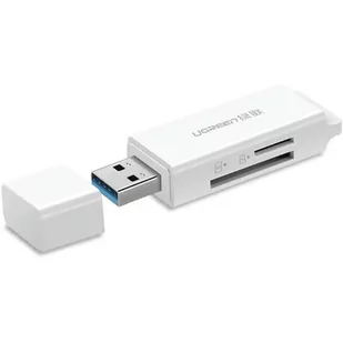 UGREEN Czytnik Czytnik kart pamięci SD/microSD USB 3.0 CM104 Biały uniwersalny 6957303847532 - Czytniki kart pamięci - miniaturka - grafika 1