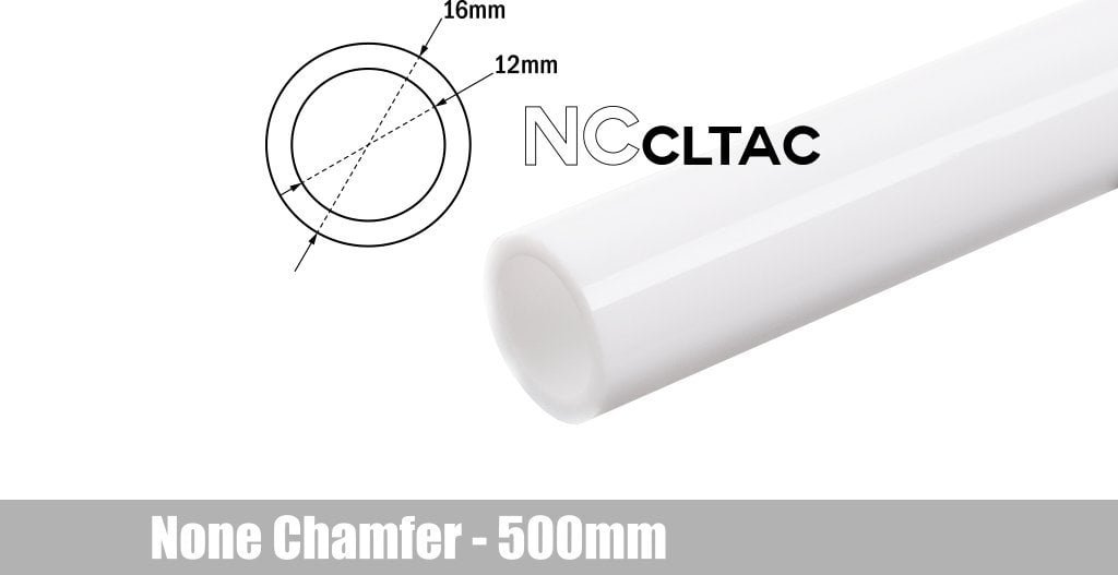 BitsPower Bitspower Crystal Link Tube 16/12mm - 500mm, weiß BP-NCCLT16ACWH-L500