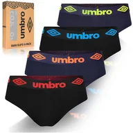 Majtki męskie - Umbro Slipy Majtki Męskie Bawełniane 4 sztuki Rozmiar L - miniaturka - grafika 1