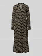 Sukienki - Sukienka koszulowa z wiskozy z wiązanym paskiem model ‘VARLA’ - miniaturka - grafika 1