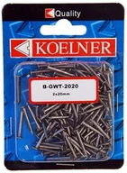 Gwoździe - Grene tapicerskie 2x20 mm, blister 10 dkg / 120 szt KOELNER - miniaturka - grafika 1