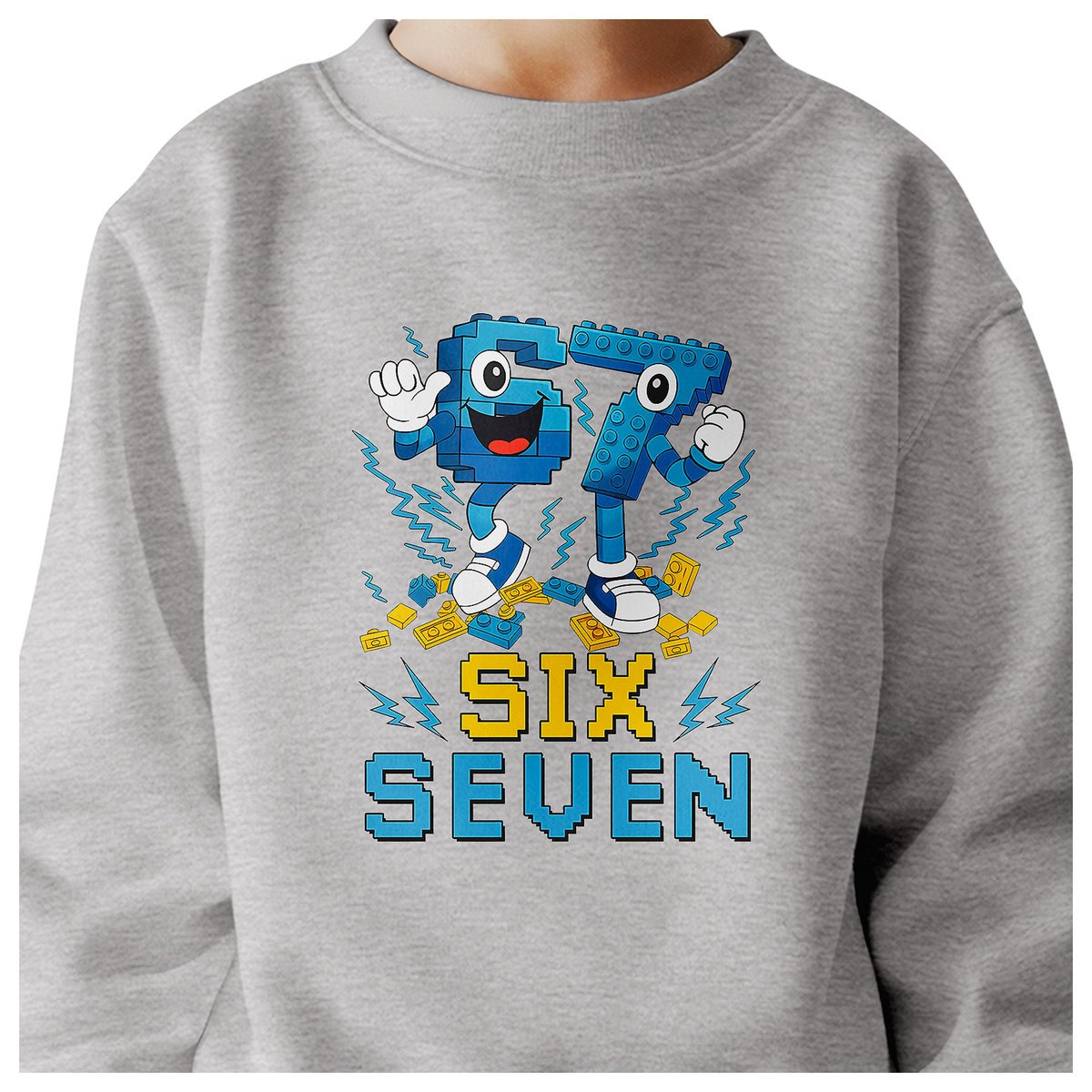 BLUZA DZIECIĘCA 67 SIX SEVEN KLOCKI VIRAL DLA CHŁOPCA DZIEWCZYNKI 134-140