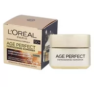 Kremy do twarzy - Loreal Age Perfect 50+ krem odbudowujący na dzień 50ml - miniaturka - grafika 1
