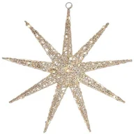 Ozdoby bożonarodzeniowe - Gwiazda CHRISTMAS DECORATION 50 cm 50 LED Złoty - miniaturka - grafika 1