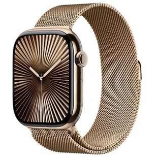 Bransoleta mediolańska do Apple Watch (44/45/46/49mm) M/L Złoty - Akcesoria do smartwatchy - miniaturka - grafika 1
