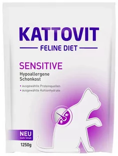 Kattovit Sensitive 1250g karma sucha - Mokra karma dla kotów - miniaturka - grafika 1