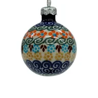 Bombki - Ceramiczna bombka mała Ceramika Bolesławiec - miniaturka - grafika 1