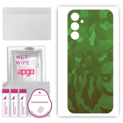 folia naklejka skórka strukturalna na TYŁ do Samsung Galaxy Jump3 - Moro Camo Zielony - apgo SKINS