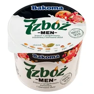 Kefiry, jogurty, maślanki - Bakoma - Men 7 zbóż jogurt z grepfrutem. żurawiną i ziarnami - miniaturka - grafika 1