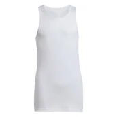 Koszulki i topy damskie - adidas Dziewczynki GIRLS CLUB TANK TOP, White, 11-12 Years - miniaturka - grafika 1