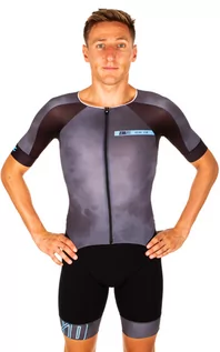 Bielizna sportowa męska - ZEROD Strój triathlonowy RACER TT SUIT dark atoll shad - grafika 1