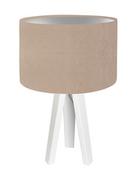 Lampy stojące - Macodesign Lampa stołowa Nigella 010s-028w, srebrna, 60 W - miniaturka - grafika 1